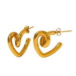 1-Pair-Cute-Heart-Shape-Polishing-Plating-304-Stainless-Steel-16K-Gold-Plated-White-Gold-Plated-Gold-Plated-Ear-Studs-display-picture-10