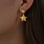 1-Pair-Luxurious-Pentagram-Plating-Inlay-Titanium-Steel-Rhinestones-18k-Gold-Plated-Earrings_2
