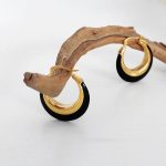 1-Pair-Simple-Style-Color-Block-Plating-Titanium-Steel-18K-Gold-Plated-Hoop-Earrings