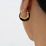1-Pair-Simple-Style-Color-Block-Plating-Titanium-Steel-18K-Gold-Plated-Hoop-Earrings_2