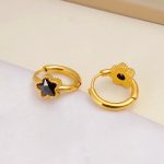 1-Pair-Simple-Style-Commute-Pentagram-304-Stainless-Steel-316-Stainless-Steel-Rhinestones-18K-Gold-Plated-Earrings_2