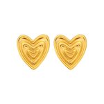 1-Pair-Simple-Style-Heart-Shape-304-Stainless-Steel-316-Stainless-Steel-18K-Gold-Plating-In-The-Furnace-Ear-Studs-display-picture-12