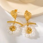 1-Piece-Vintage-Style-Simple-Style-Classic-Style-Heart-Shape-Pearl-304-Stainless-Steel-18K-Gold-Plated-Drop-Earrings_3