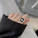 Basic-Classic-Style-Flower-Sterling-Silver-Inlay-Artificial-Pearls-Rhinestones-Open-Rings