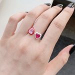 Fashion-Water-Droplets-Heart-Shape-Sterling-Silver-Plating-Inlay-Zircon-Open-Ring-1-Piece_1
