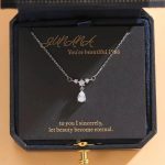 Sterling-Silver-Zircon-Inlay-Water-Droplets-Pendant-Necklace
