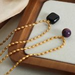 Wholesale-Jewelry-Elegant-Simple-Style-Round-Agate-Titanium-Steel-18K-Gold-Plated-Plating-Pendant-Necklace_5
